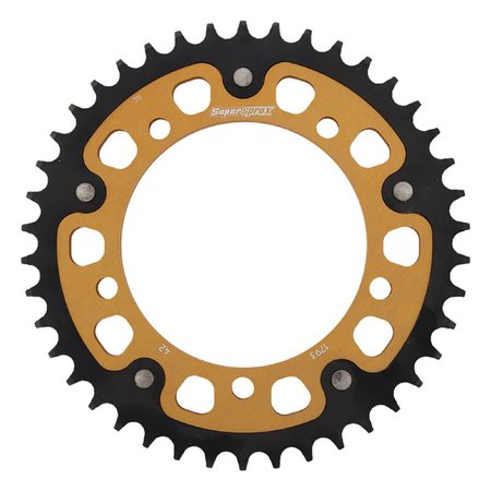 SUPERSPROX New  - Gold Stealth sprocket For 42T, Chain Size 520,  RST-1793-42-GLD